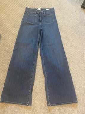 Frame Denim le slim palazzo Wide-Leg High-Rise Jeans